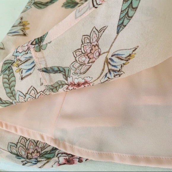 For Love & Lemons Aurora Cold-Shoulder Dress in Pink Floral - Picture 6 of 12